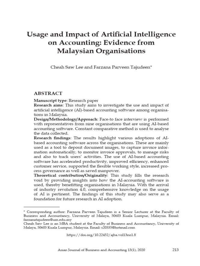 Featured image for The Impact of Artificial Intelligence on Accounting Practices Now