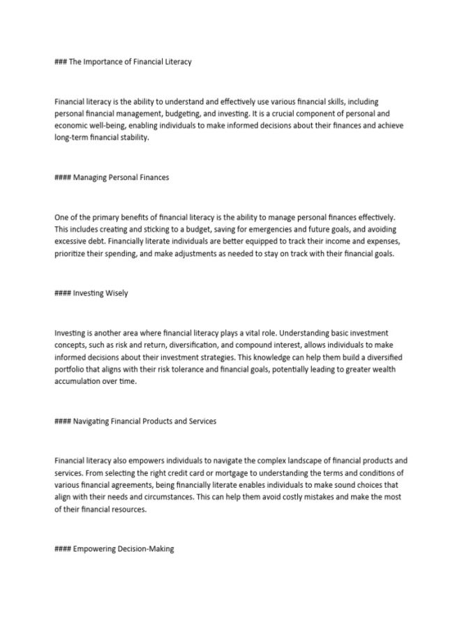 Featured image for Understanding the Importance of Financial Literacy for Entrepreneurs Today