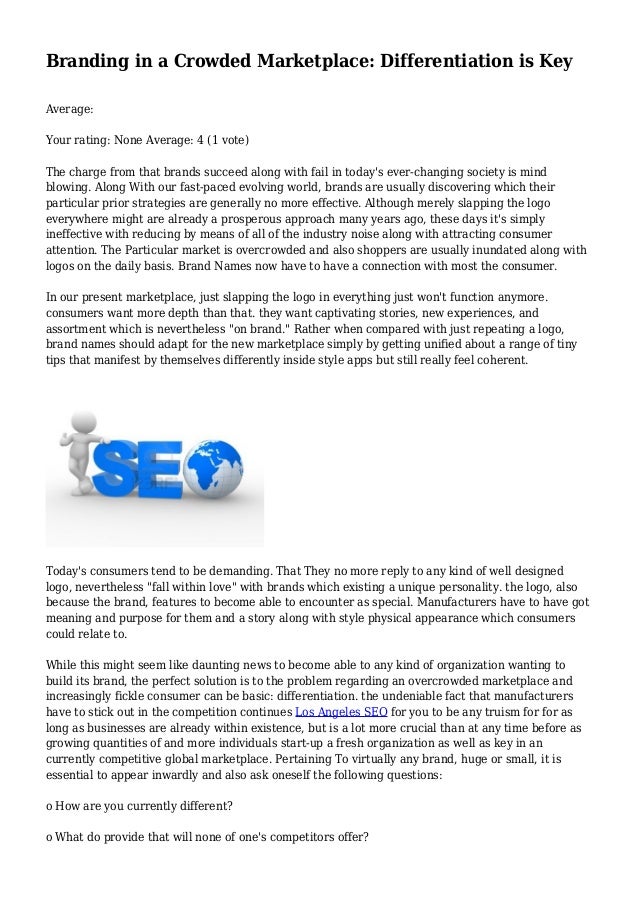 Featured image for Mastering the Art of Brand Differentiation in a Crowded Marketplace Well