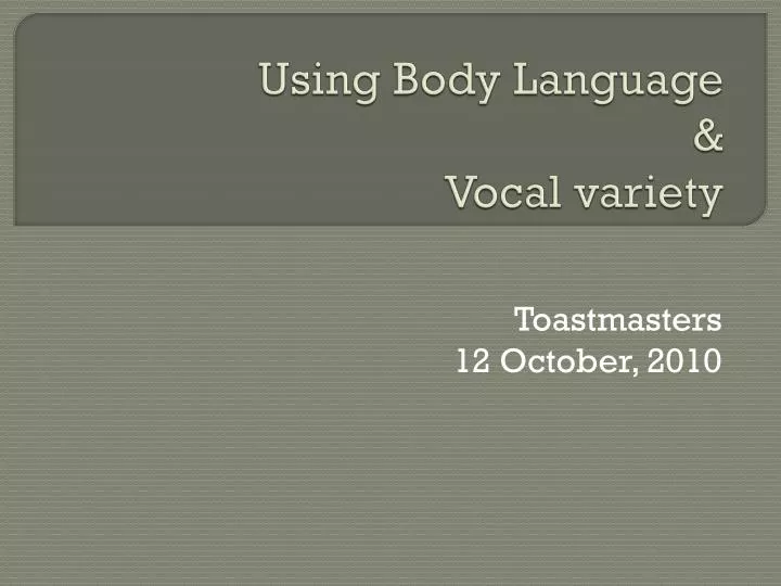 Content image for Enhancing Presentation Delivery with Body Language and Vocal Variety