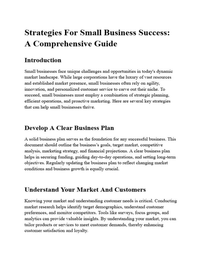 Featured image for Essential Strategies for Small Business Success in a Competitive Market